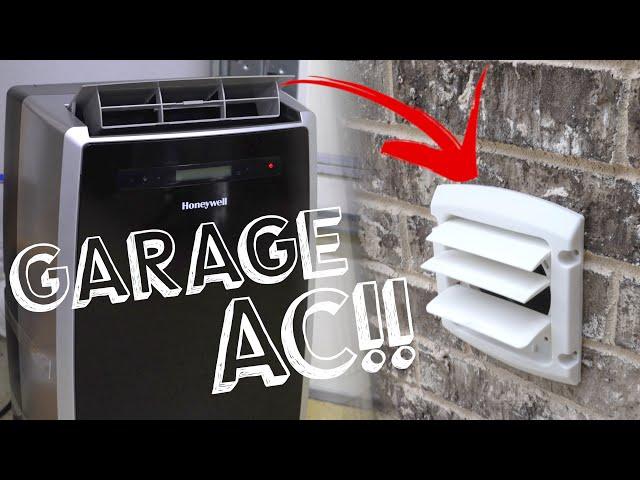 How to install a PORTABLE AC unit in the GARAGE, on a BUDGET!!!