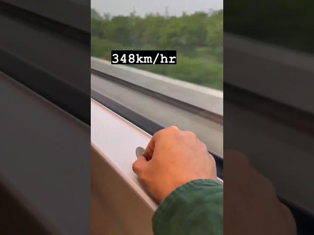  high-speed train in China speed of 348 km/hr #shorts