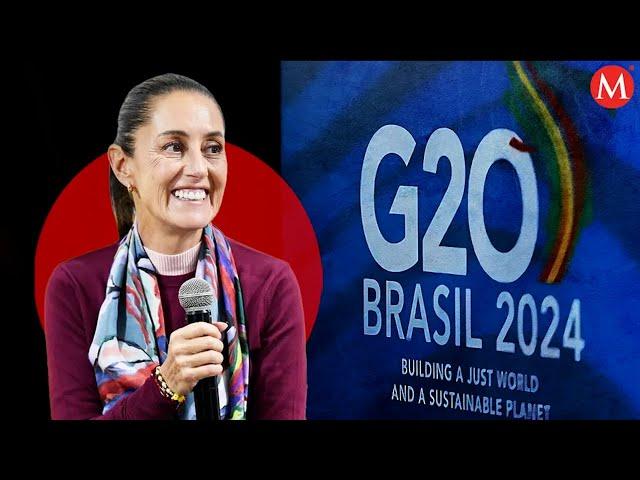 Claudia Sheinbaum llega a la cumbre del G20 en Brasil