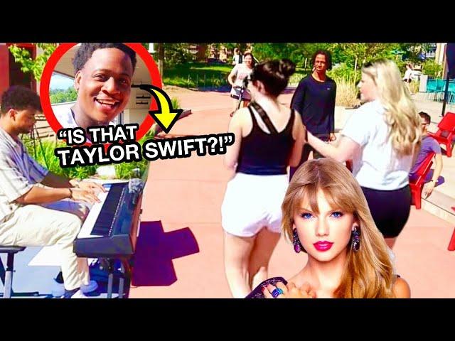 Playing TAYLOR SWIFT on piano in PUBLIC!