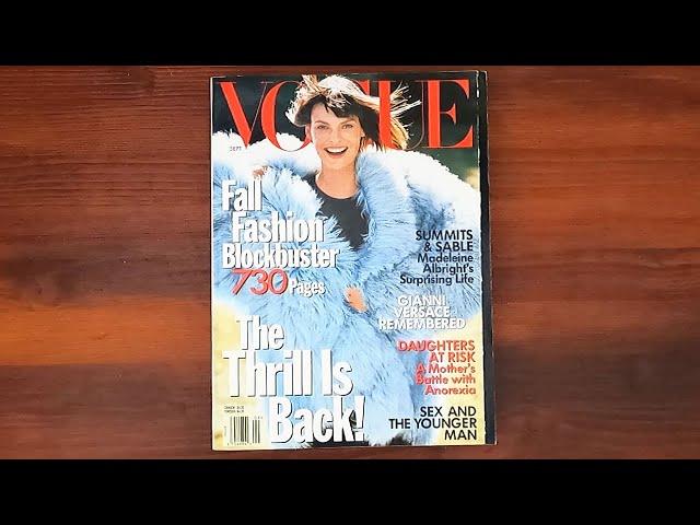 1997 September ASMR Magazine Flip Through: Vogue w Linda Evangelista, Madeleine Albright, Versace