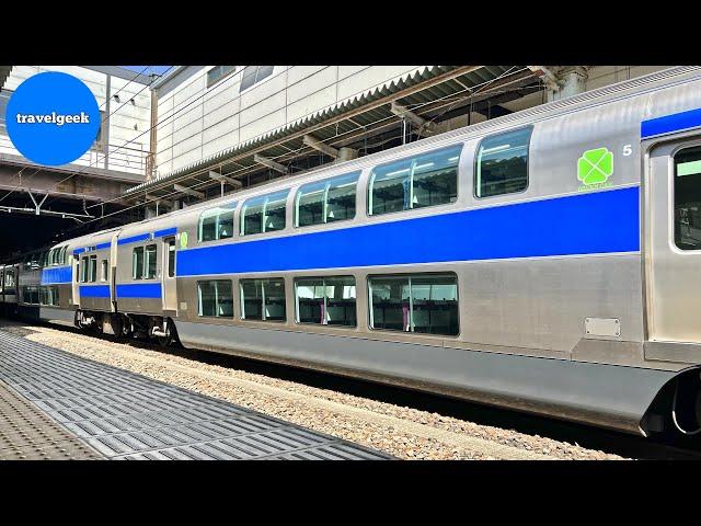 Riding Japan's Largest Double-Decker Commuter Train from Tokyo | Green Car