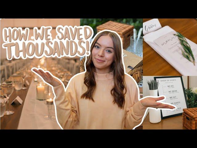 Everything I Thrifted & DIY'd For My Wedding! | money saving tips!