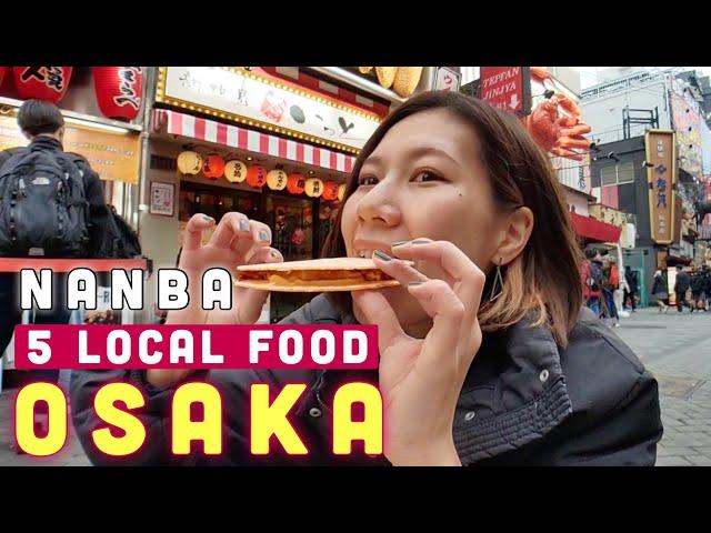 OSAKA 5 Local Street Foods in Nanba, Osaka Japan travel guide