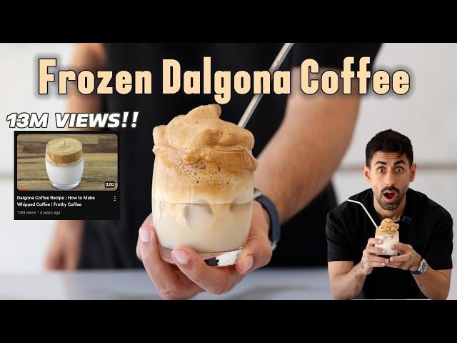 Trying Viral Frozen Whipped Coffee | Dalgona Coffee