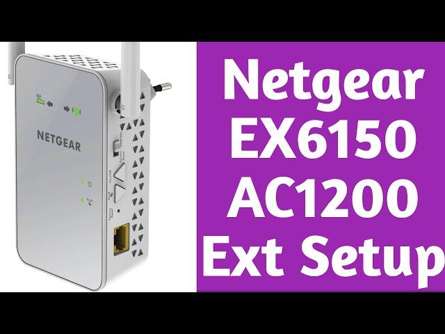 Netgear Ex6150 Setup Guide | Netgear Ac1200 Ex6150 Wifi Extender Setup Manual | Devicessetup