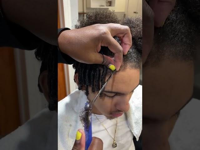 How to do starter locs #locs #starterlocs