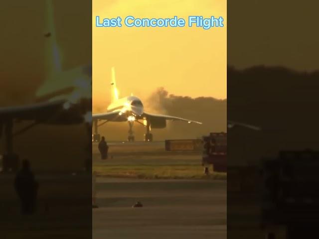 the last ever concord flight #rip #viral
