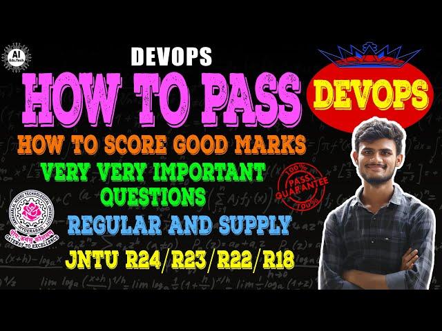 DevOps-Important questions-How to pass-B.tech 3rd year-R22-Jntuh