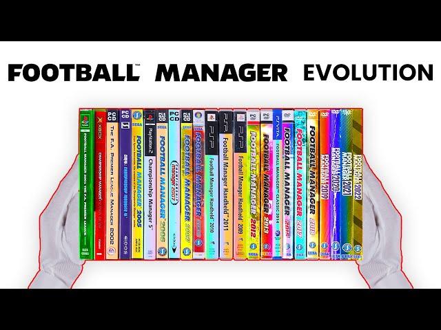 Evolution of Football Manager Games | 2000-2023 (Unboxing + Gameplay)