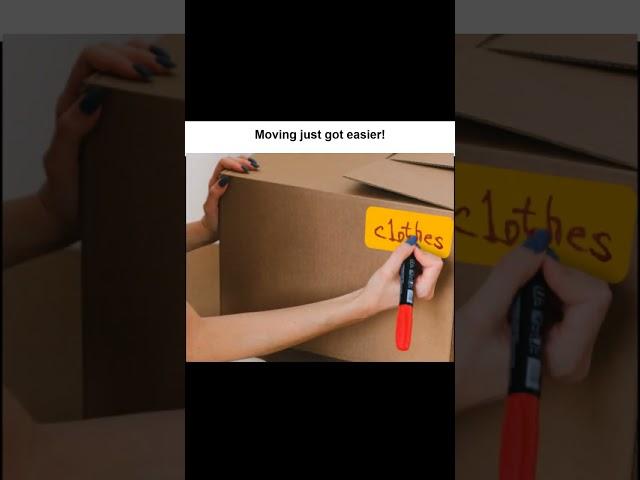 Moving just got easier! Label your boxes like a pro with our Permanent Color-Code Rectangle Labels.