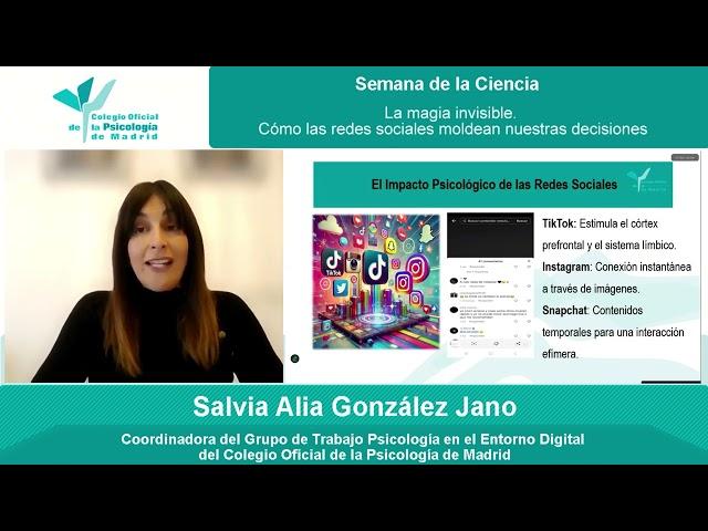 SEMANA DE LA CIENCIA 2024 23 La magia invisible  Cómo las redes sociales moldean nuestras decisiones