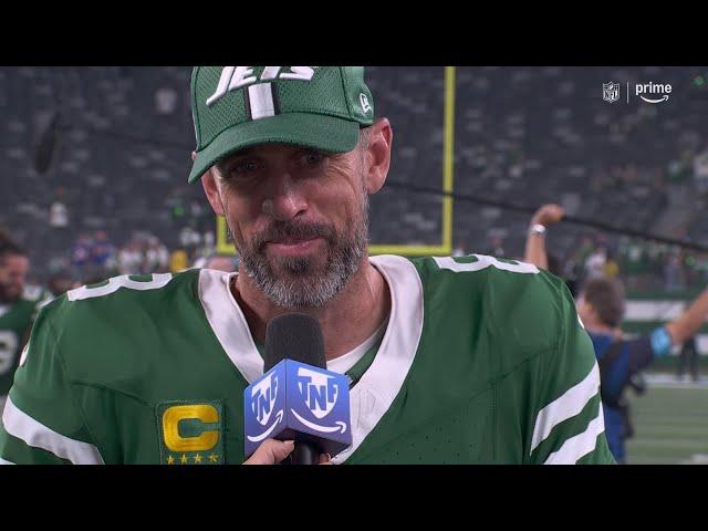 Aaron Rodgers Immediate Thoughts on a Dominant Jets Win | 'TNF Postgame Show'