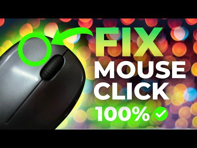 How To Fix Mouse Left Click Button  (Logitech M235) M221