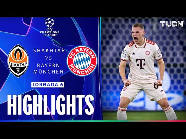 HIGHLIGHTS - Shakhtar vs Bayern München | UEFA Champions League 24/25 | TUDN