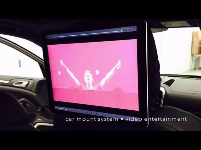 inCarBiteBenelux PORSCHE CAYENNE iPAD PRO integration | mini slide-inn system