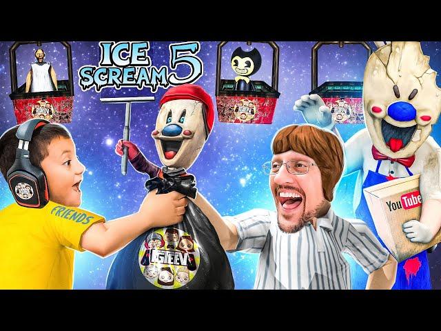 Double Chubby Trash!  Ice Scream Rod Delivers MYSTERY Youtube Box! (IS5: Friends - Mikes Adventure)