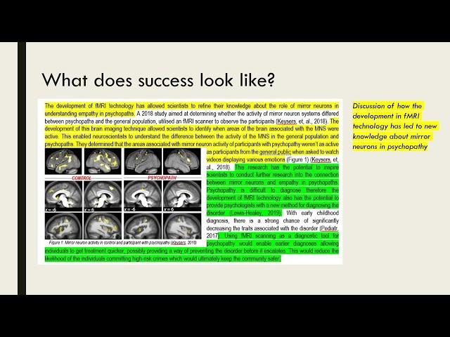 Science as a Human Endeavour (SHE) Tasks: What does success look like?