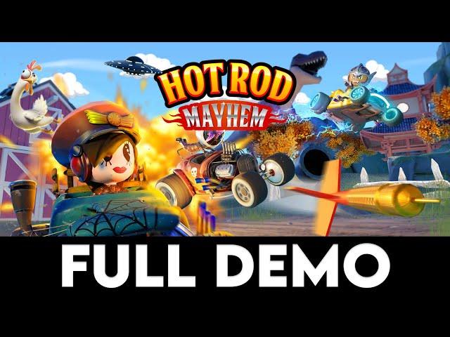 HOT ROD MAYHEM - FULL DEMO - Gameplay Walkthrough [4K PC ULTRA] - No Commentary