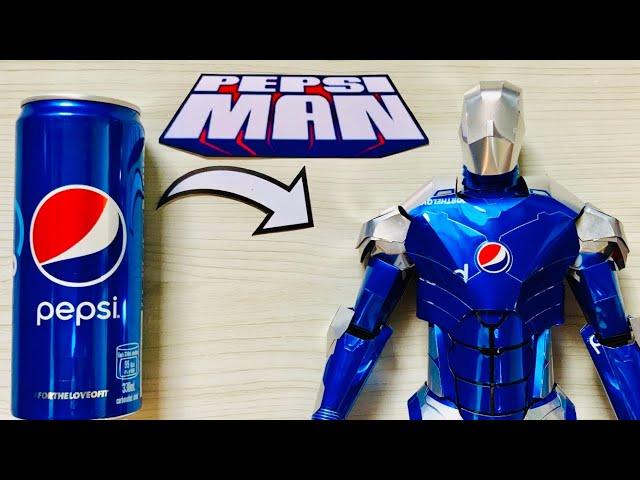 Homemade Armored Pepsiman Using Pepsi Cans | Save Those cans️