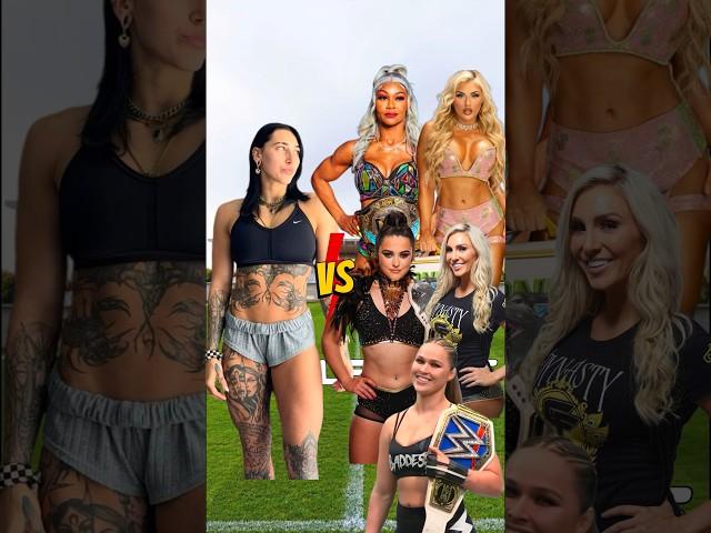 Rhea Ripley vs Ronda Rousey, Charlotte Flair, Tiffany Stratton, Jade Cargill, Lyra Valkyria  #short