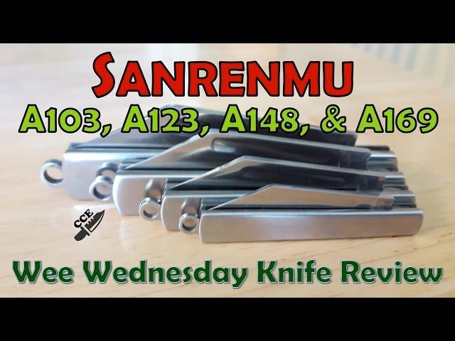 Review of Sanrenmu A103 A123 A148 and A169 Slip Joint Knives