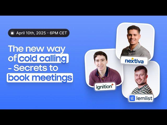 The new way of cold calling  3 top sales reps share their secrets to book meetings