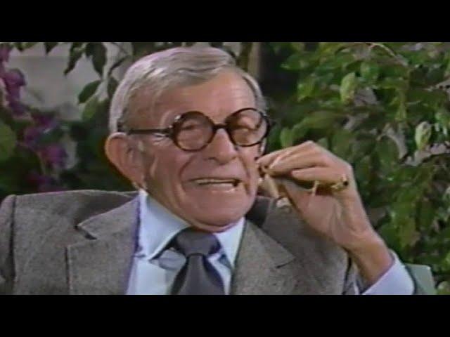 George Burns talks about Gracie Allen & personal life (1984 interview)