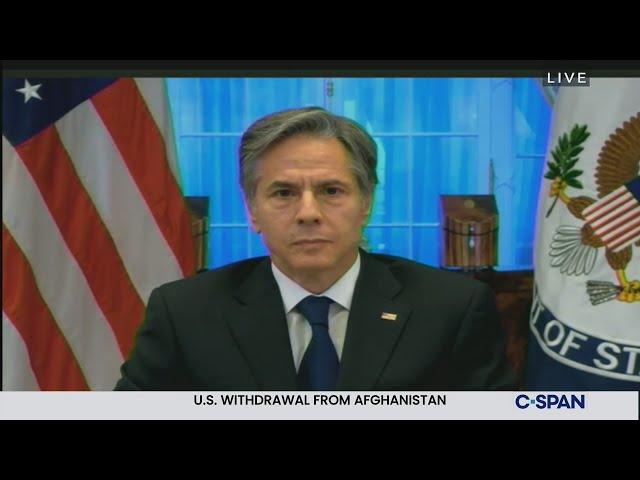 Secretary of State Antony Blinken testifies on Afghanistan