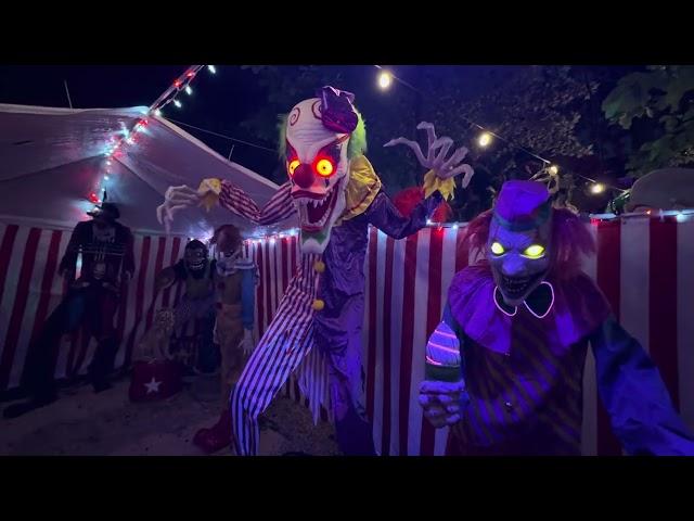 Twisted Trails Official Halloween 2023 Night Time Walk Through - Animatronics on - No Actors