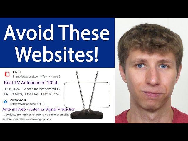 Cutting the Cord with an Antenna? Avoid These Websites