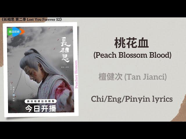 桃花血 (Peach Blossom Blood) - 檀健次 (Tan Jianci)《长相思 第二季 Lost You Forever S2》Chi/Eng/Pinyin lyrics