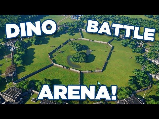 DINOSAUR BATTLE ARENA ALL DINOSAURS!!! - Jurassic World Evolution