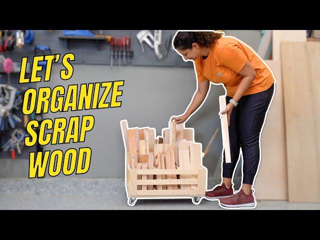 DIY Scrap Wood Cart + How To Store Scrap Wood