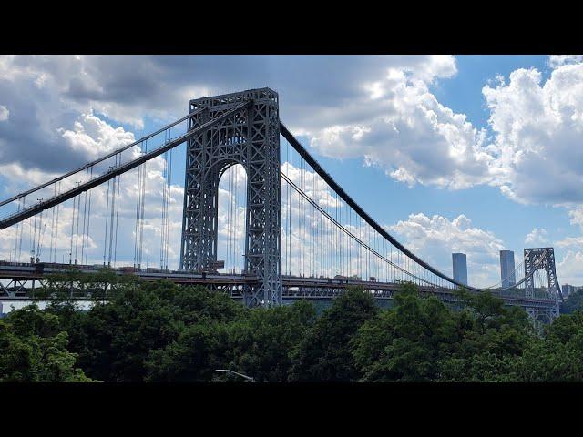 My Bike Ride Across The George Washington Bridge In Fort Lee, New Jersey