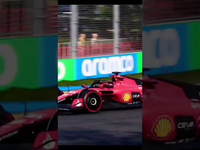 F1-Ferrari Scuderia, Australian Grand Prix, Great Fight !!!  #Shorts