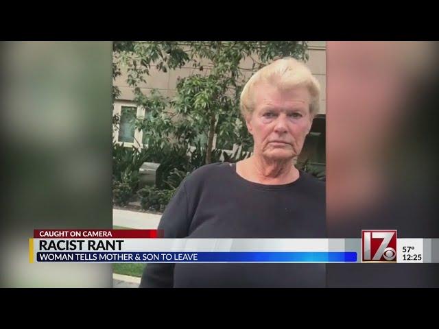 Woman's racist rant caught on camera