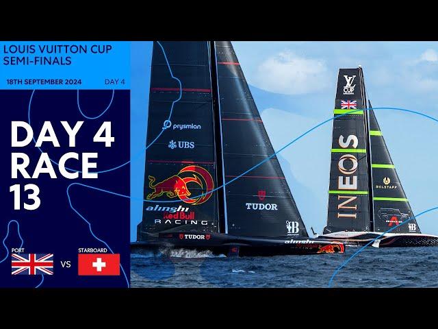 Louis Vuitton Cup Semi-Final Race 13 | INEOS Britannia vs. Alinghi Red Bull Racing | Full Replay