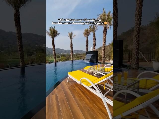 Infinity Pool Villa in Chandigarh#punjab #chandigarh #poolvilla #getaway #travel #vacation