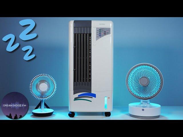 Fall asleep  to the noise of an air cooler and two fans - Black Screen