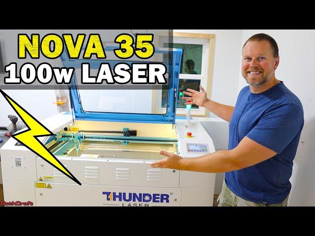 Delivery and Setup of the Thunder Laser Nova 35 - 100w Laser