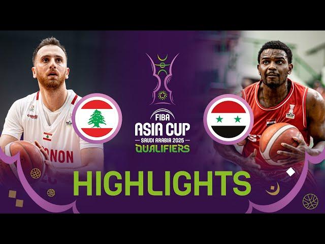 Lebanon cruise to easy win over Syria for Asia Cup ticket | FIBA Asia Cup 2025 Qualifiers