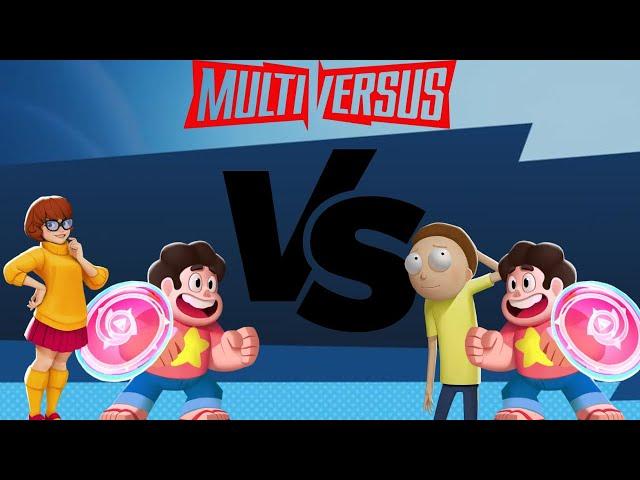 Velma & Steven VS Morty & Steven - Multiversus Gameplay