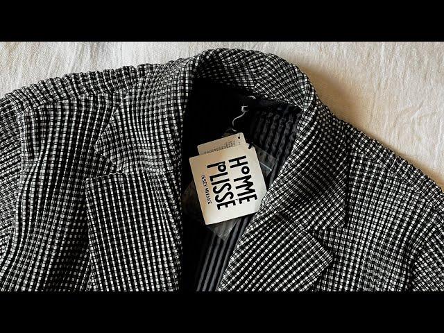 HOMME PLISSÉ ISSEY MIYAKE NOTCHED LAPEL BLAZER (UNBOXING, TRY ON, SIZE GUIDE)
