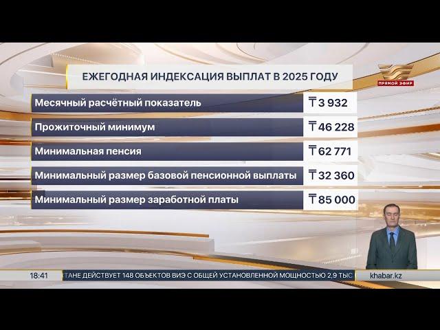 Пенсии и пособия вырастут с 1 января в РК