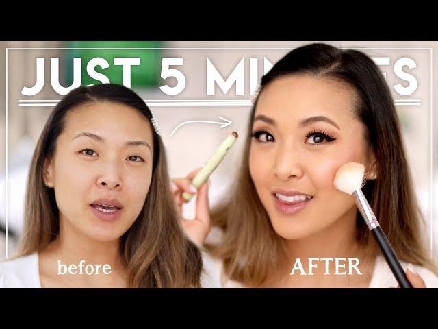 FAST 5-MIN "MOM" MAKEUP TUTORIAL | Jen Chae