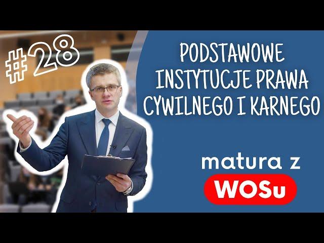 Podstawowe instytucje prawa cywilnego i karnego - WOS w Pigułce #28