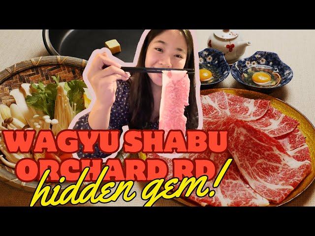 BEST Date Night Spot?! Orchard Road HIDDEN GEM (Tanoshii Review) Wagyu Shabu Sukiyaki!t