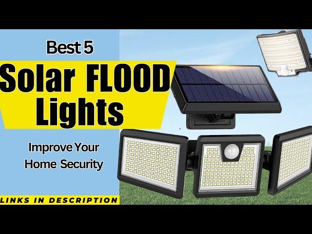 TOP 5 Best Solar Flood Lights | Improve Home Security With Solar Flood Light 2023 | Sun Luminance