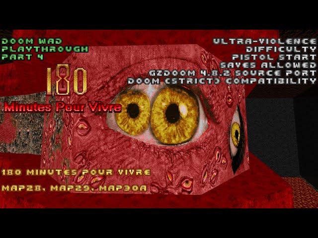 Doom Wad Playthrough: 180 Minutes Pour Vivre - Part 4 - MAP28 - MAP30a